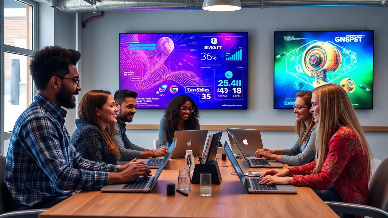 Business leaders building predictive analytics models in Excel with AI assistance during an AltaFuturis Applied AI MasterClass