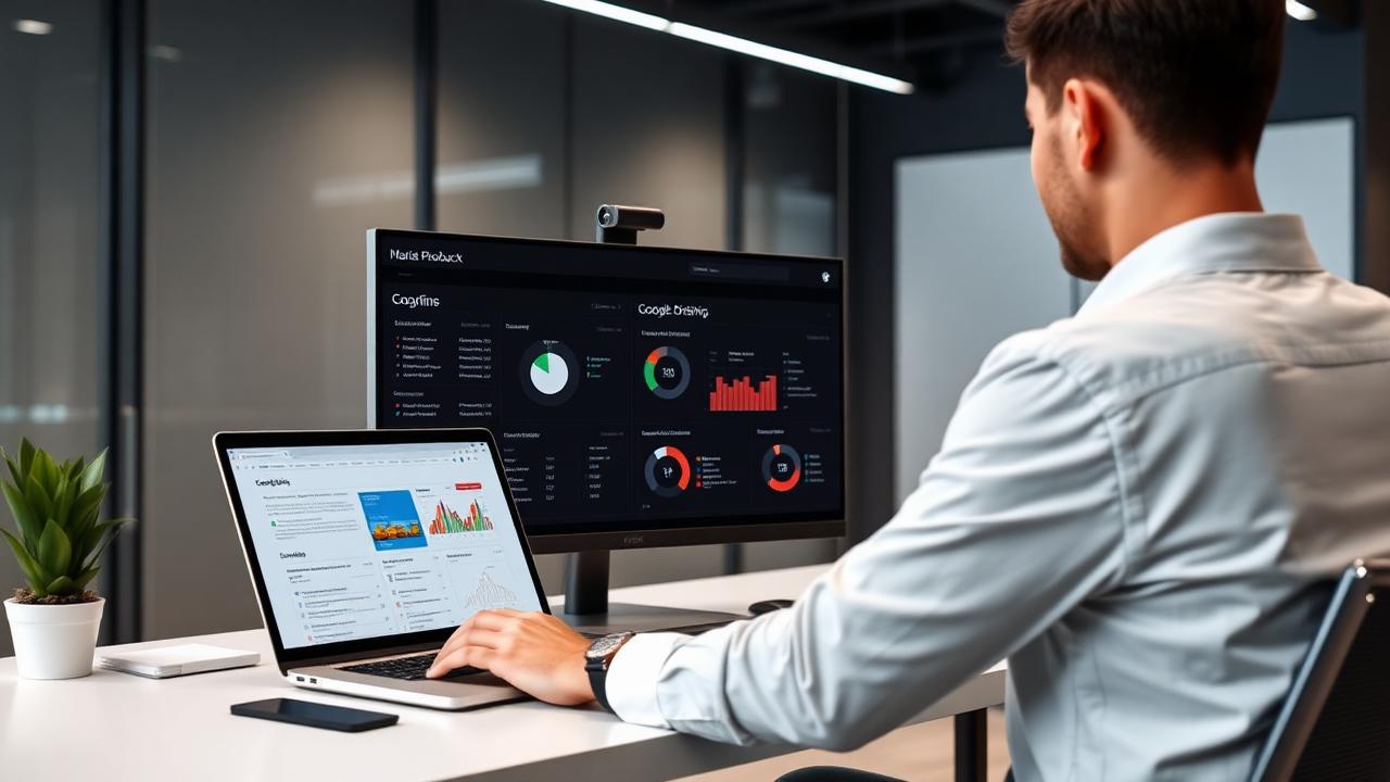 Professional using Microsoft Copilot and Google Gemini for AI-powered productivity in an AltaFuturis Applied AI MasterClass